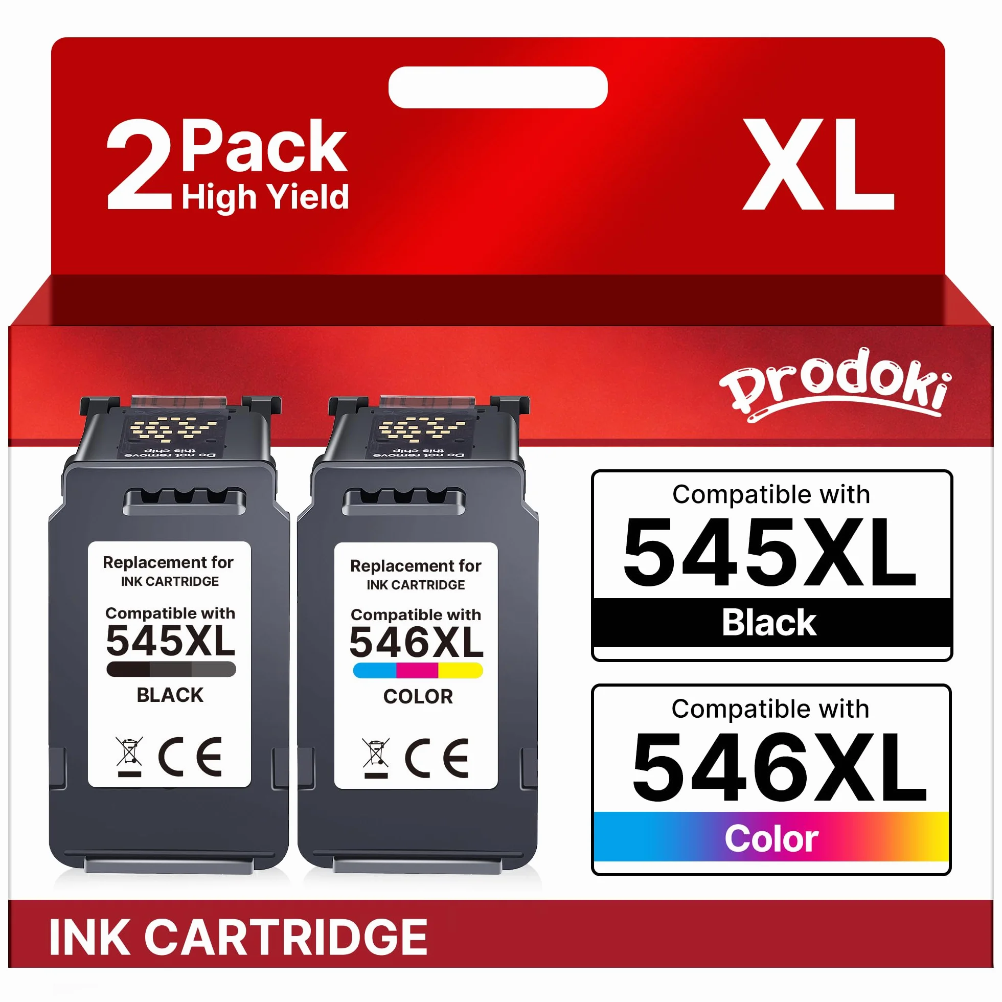 Cartouche d'encre PG-545XL CL-546XL Remplacement pour Pixma MX495 TS3150 TS3350