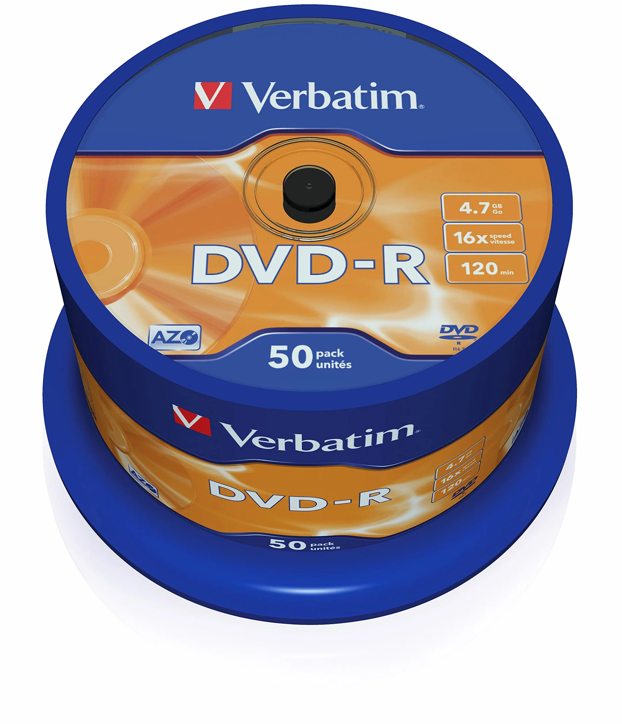 Verbatim 50 x DVD-R 4,7 Go 16x Spindle