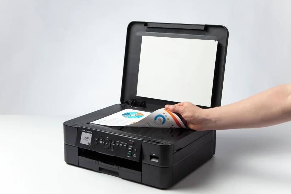 Brother DCP-J1050DW Imprimante Multifonction Jet d'Encre Couleur 3 en 1 Scanner Copieur Noir