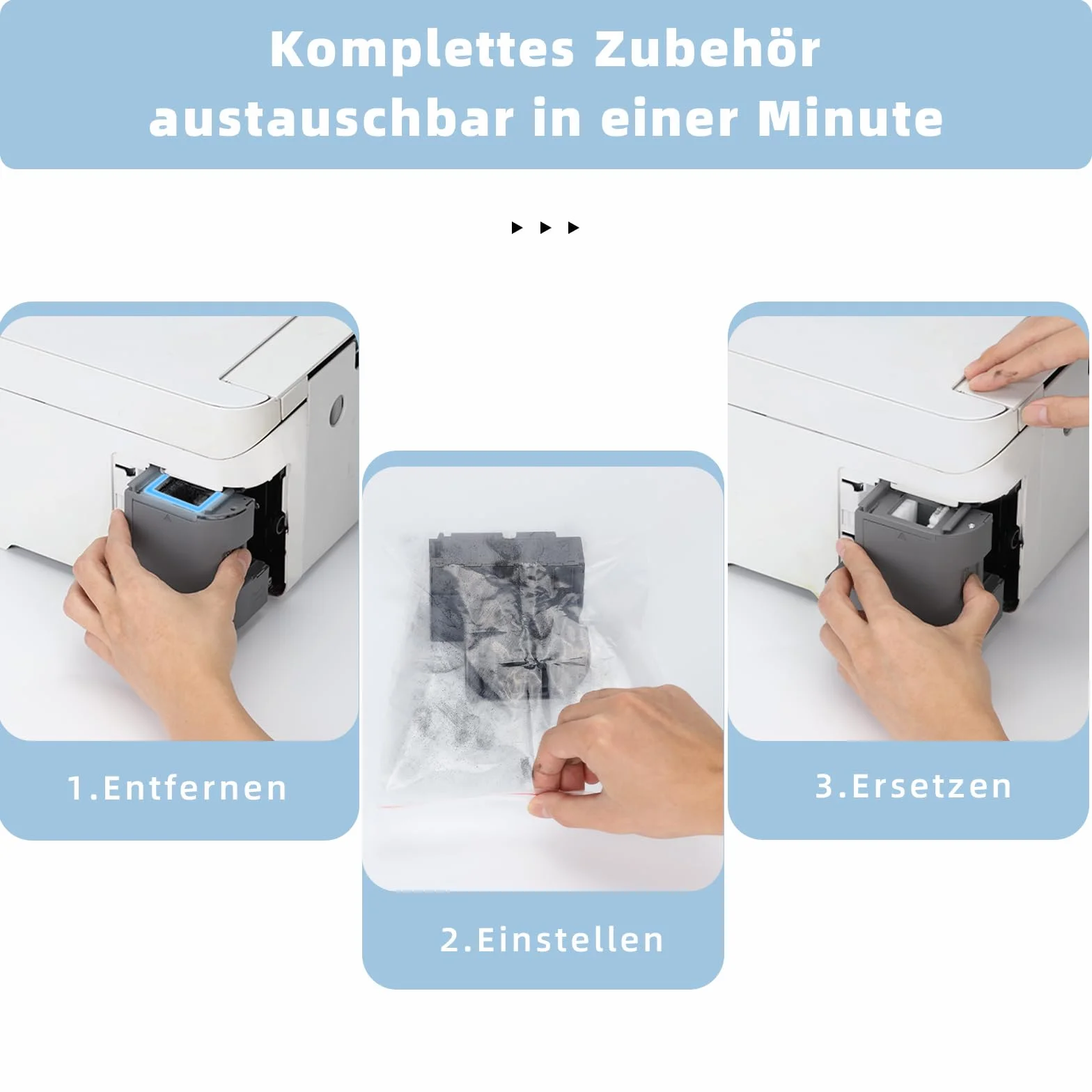 Boîte de Maintenance Compatible Epson ET-4750 ET-4850 ET-3750 ET-15000 ET-3700 ET-4856 ET-5150 ET-5170 Lot de 2 Réservoirs