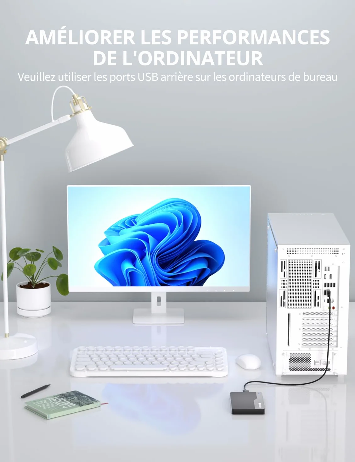 Disque Dur Externe Portable 500Go 2.5'' USB 3.0 HDD pour PS4 PC Mac Xbox