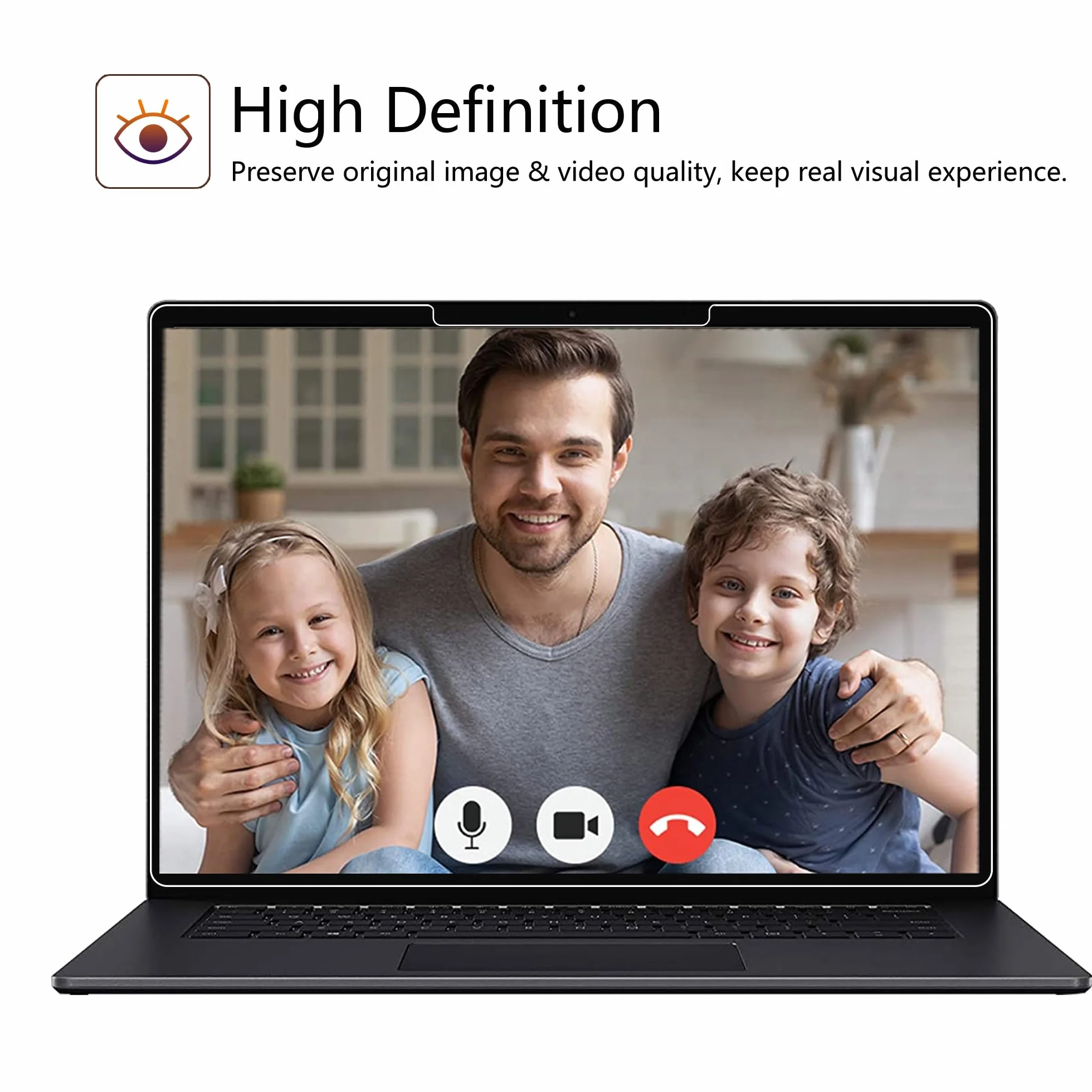 MEGOO Verre Trempé pour Microsoft Surface Laptop 7 2024 15 Pouces Anti-rayures