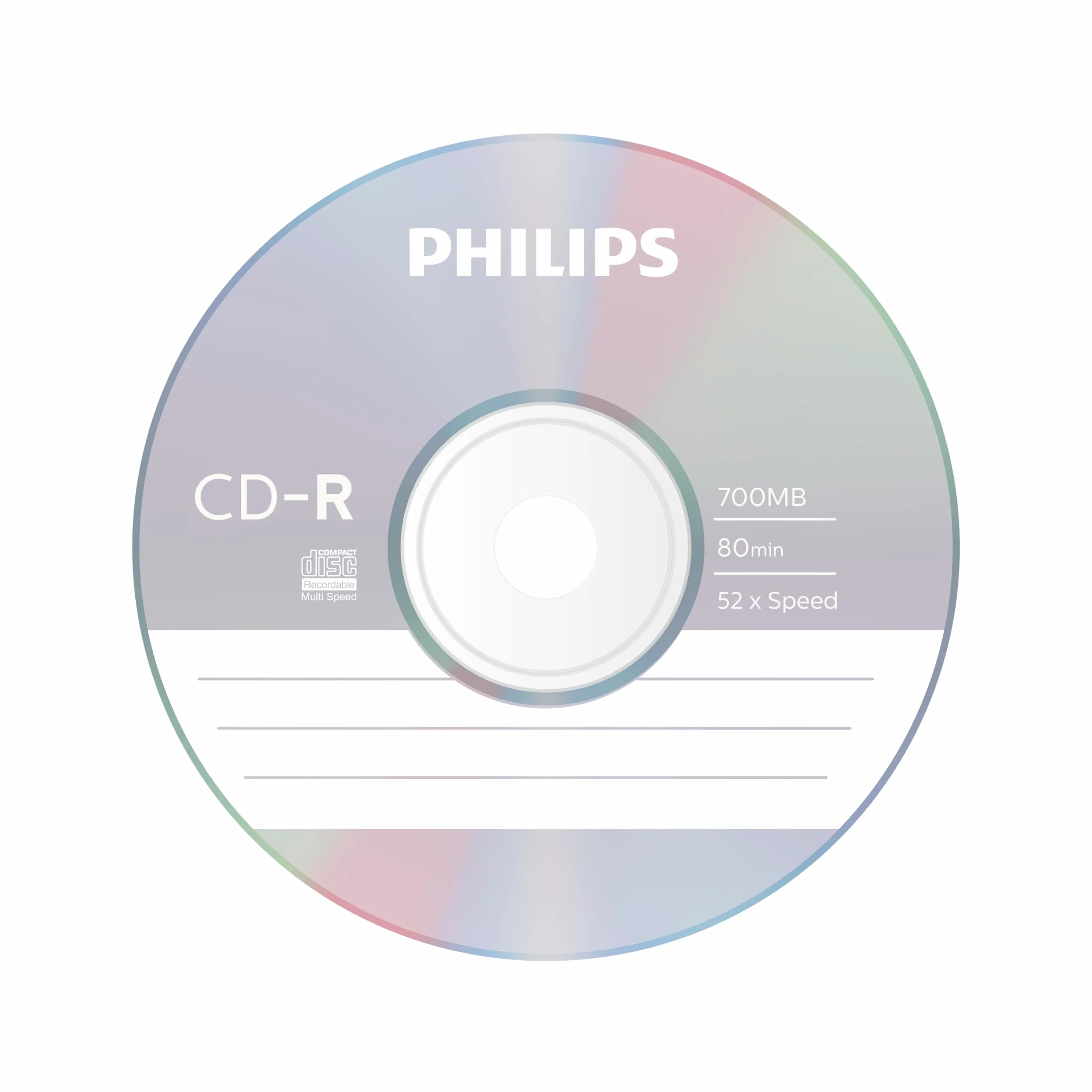 Philips CD-R 700MB 80min 52x Cake Box 50 sztuk
