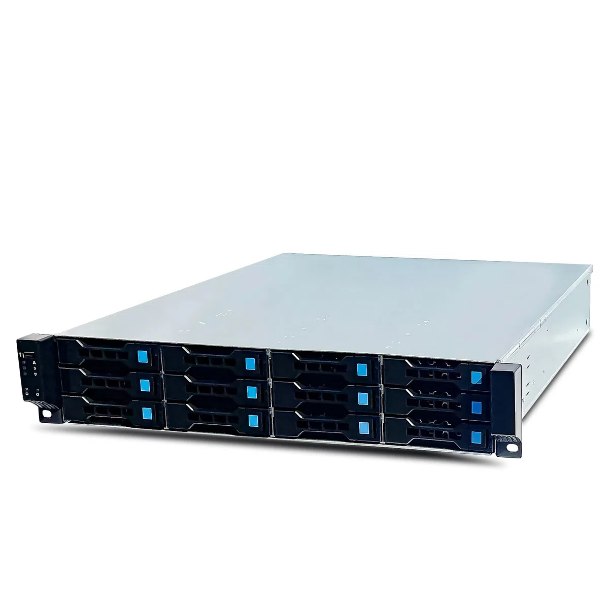 Fantec SrC-2012x07-12g/6g - RacK-Montage 2u - Ssi Ceb - Sata/sas - HoT-Swap - Keine Spannungsversorgung - Schwarz, Silber - Usb (2563)