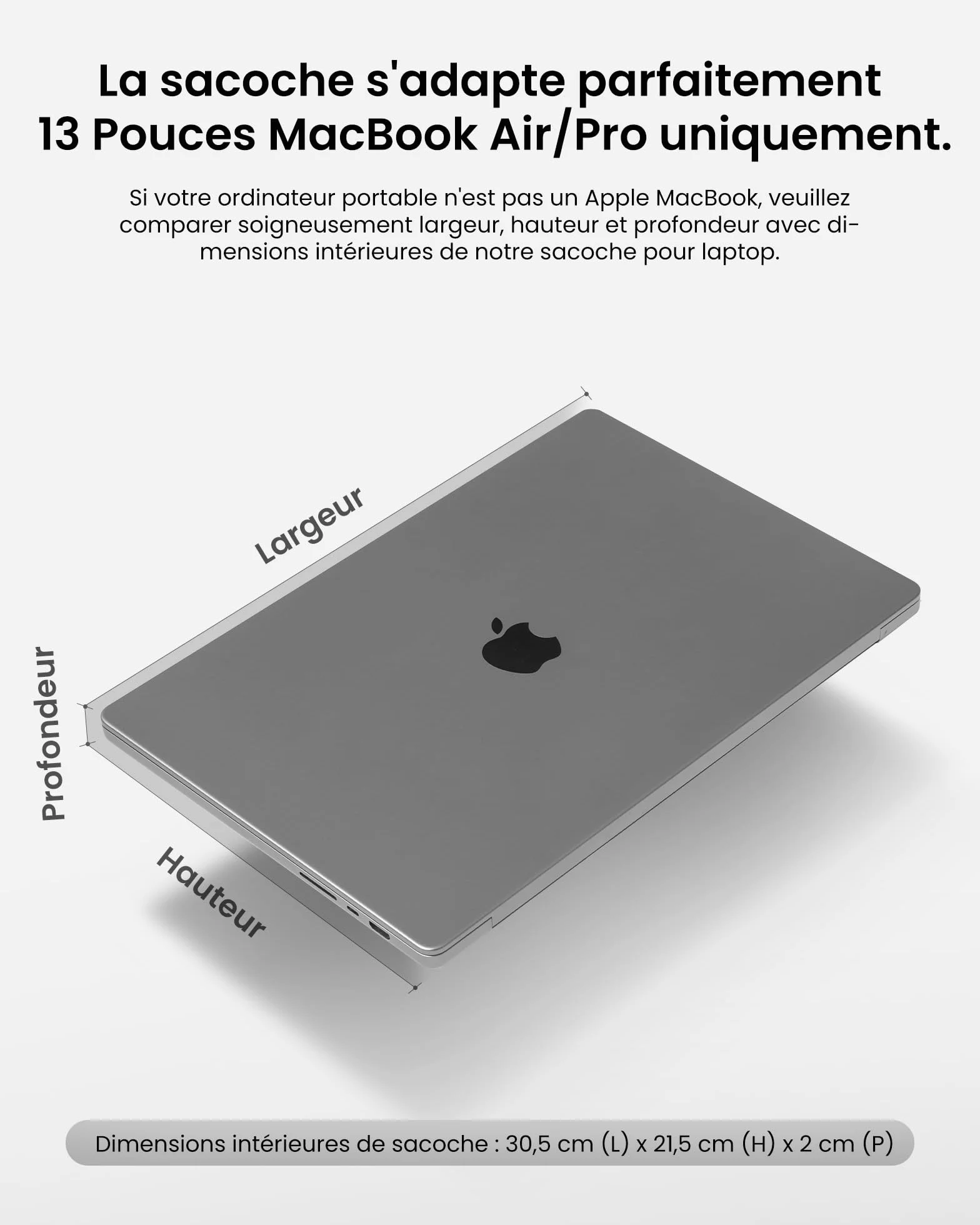 tomtoc 360° Housse pour MacBook Air 13 Pouces M5 A3449 2026 M4 A3240 2025 M3 M2 M1 Hydrofuge Antichoc Protection Intégrale