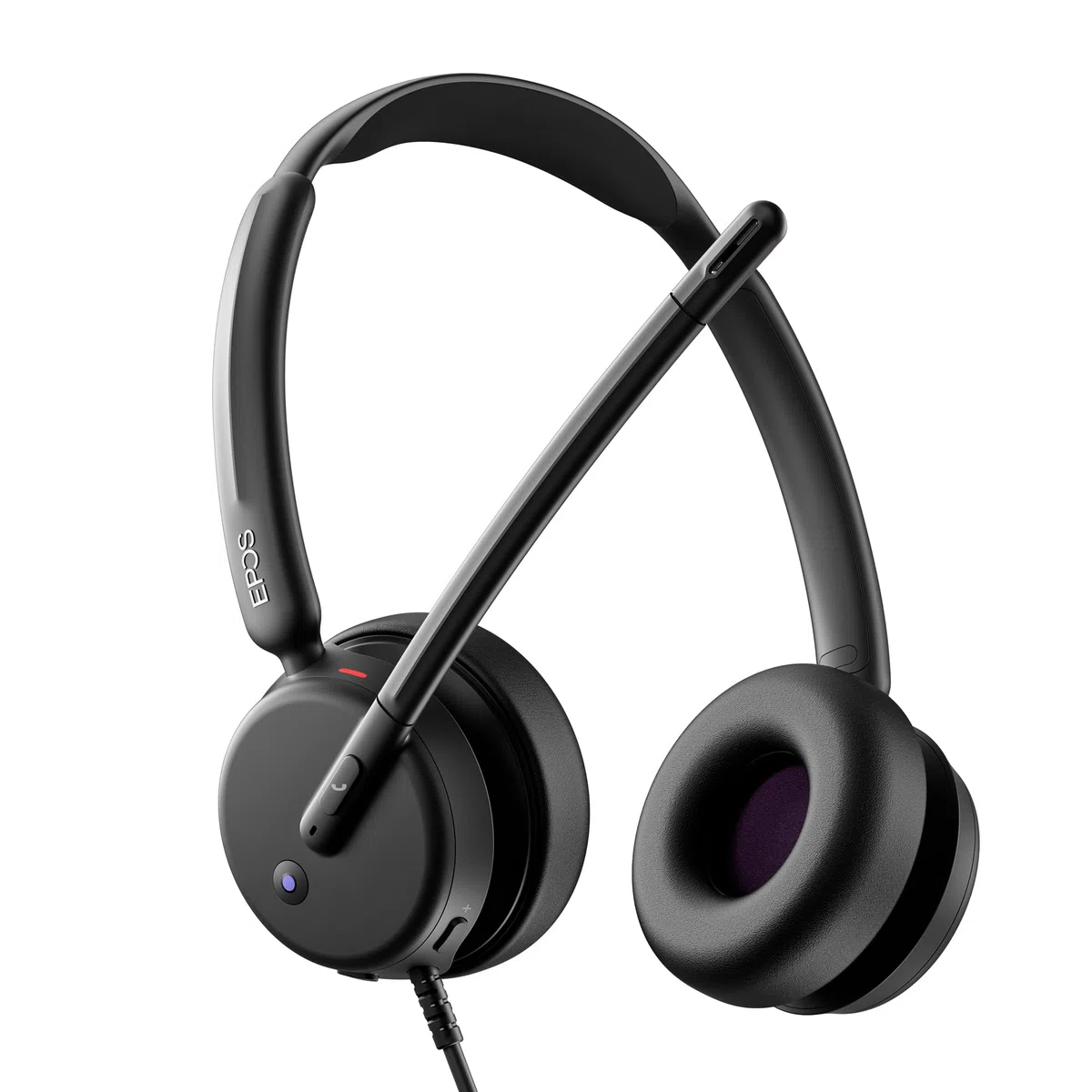 EPOS Impact 460T Casque Binaural on-Ear USB-C & USB-A avec Double Micro Anti-Bruit, Certifié Microsoft Teams, Plug-and-Play, Idéal pour Bureau, Travail à Distance, Zoom et Appels Business