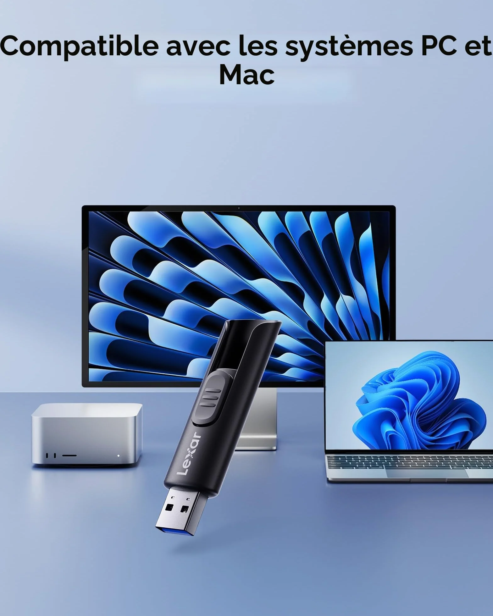 Lexar A30E 64 Go Pack de 3 clés USB 3.2 Lecture 100 Mo/s