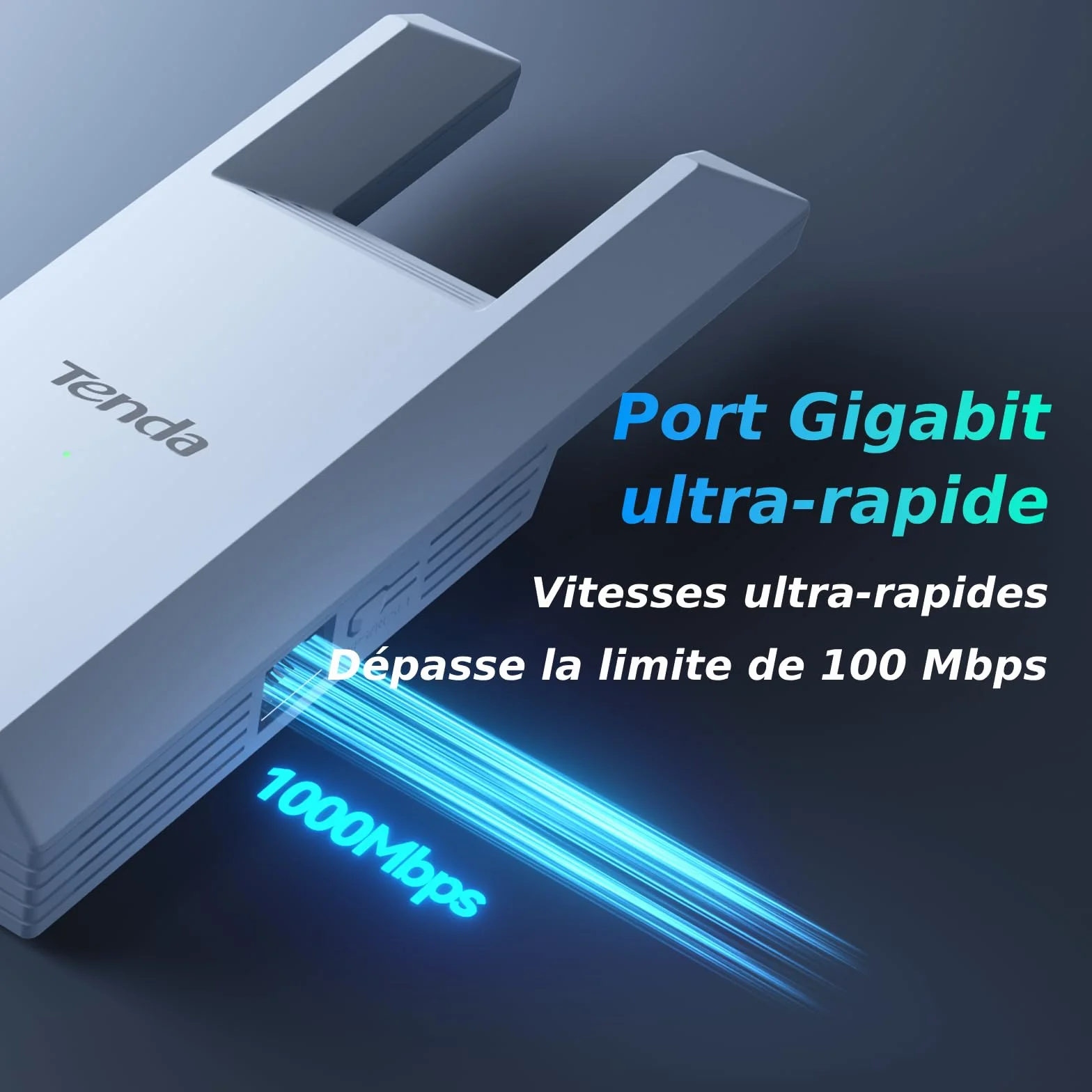 Tenda A18 Pro Répéteur WiFi AC1200 Mbps Amplificateur Gigabit Ethernet 150m²