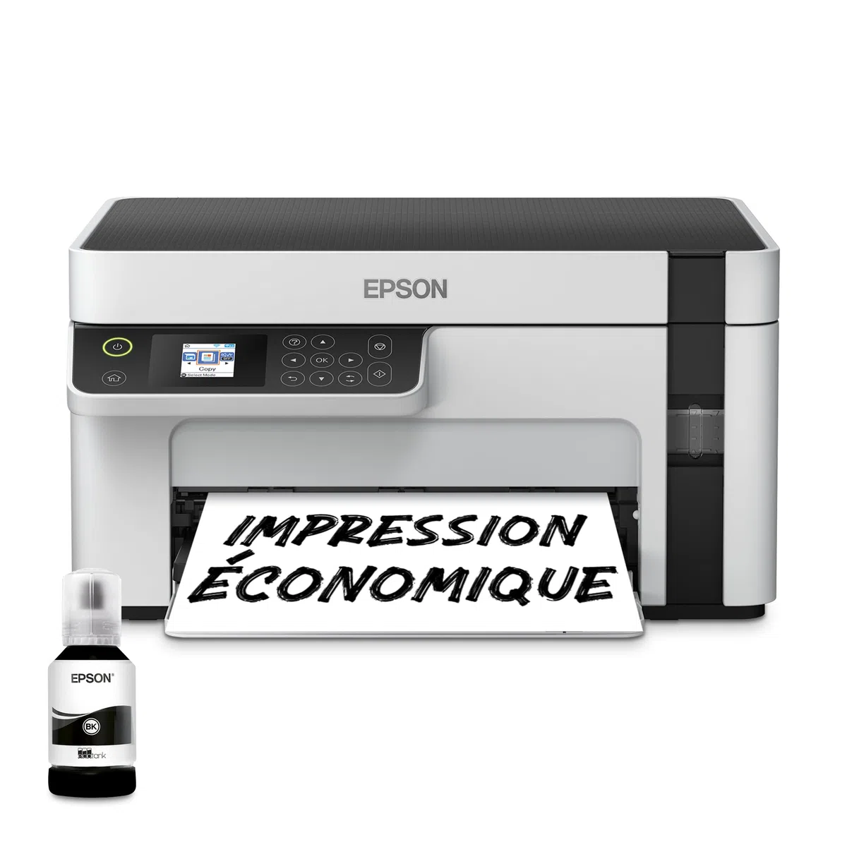 EPSON EcoTank ET-M2120 | Imprimante multifonction - Réservoir haute capacité - Économisez jusqu'à 200€, 15ppm, sans fil, impression mobile, économe en énergie, recharge facile, 1440x720 DPI