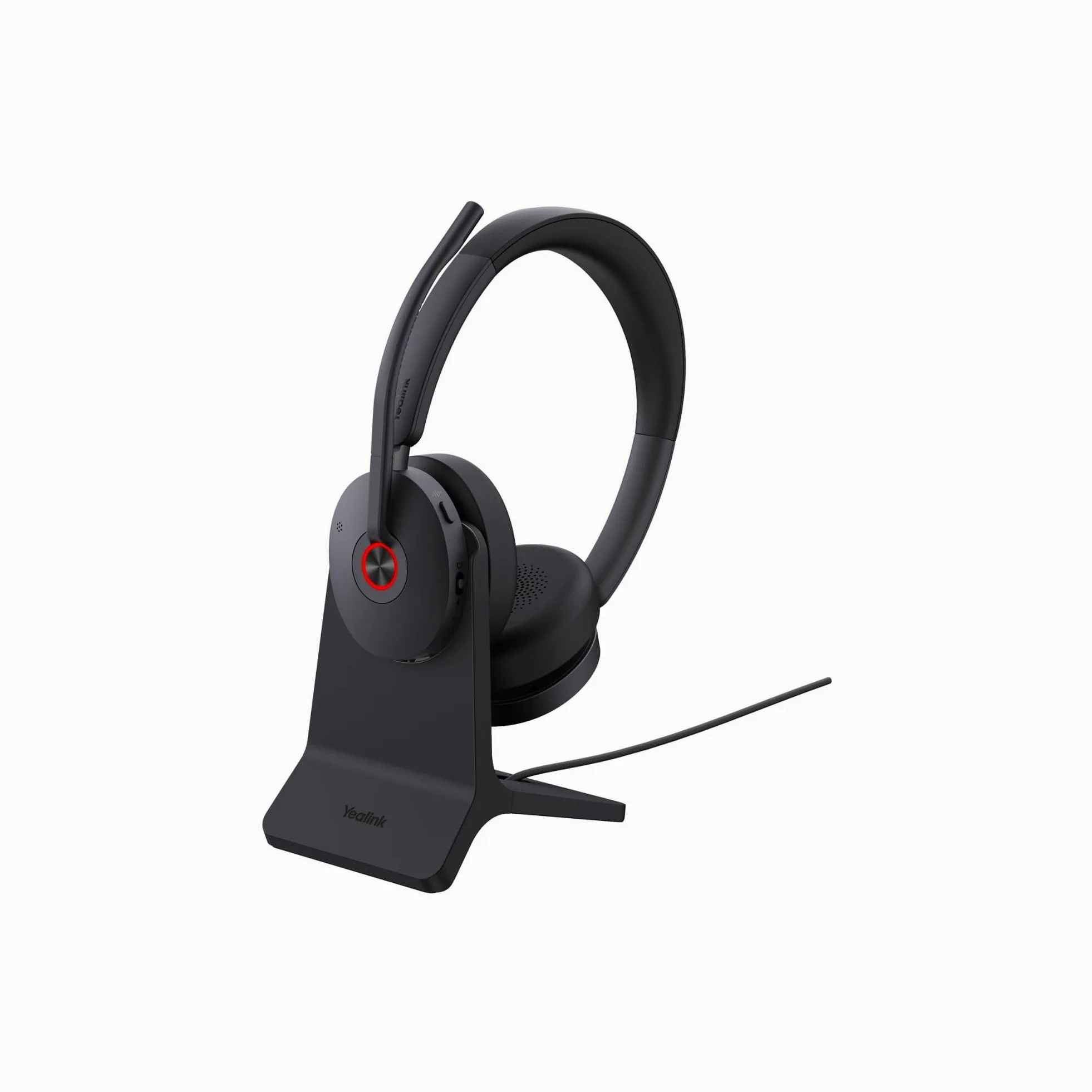 Yealink BH 74 UC Casque avec Support de Charge Bluetooth Hybride ANC 32 Heures de Conversation, USB-C/A