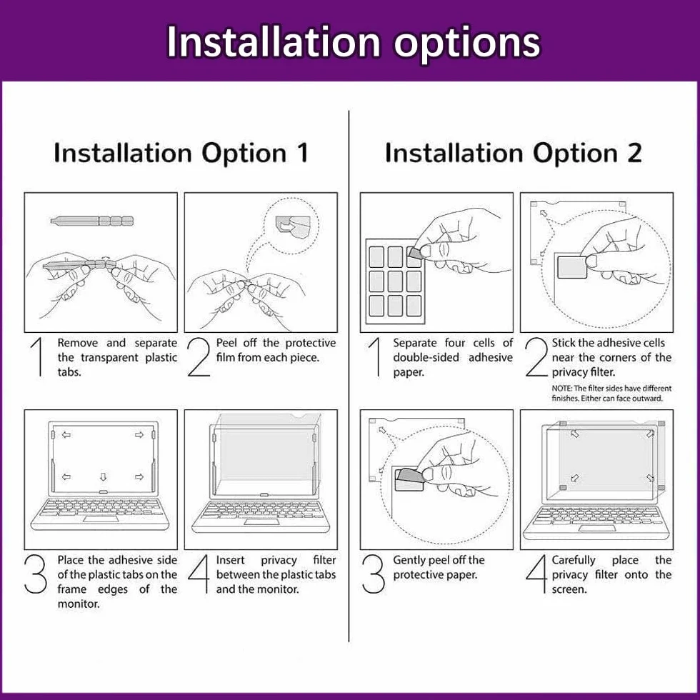 AiMok Filtre Anti-Lumière Bleue 24" Moniteur Protection des Yeux Anti-Reflet Blocage Lumière Bleue Protecteur d'écran PC