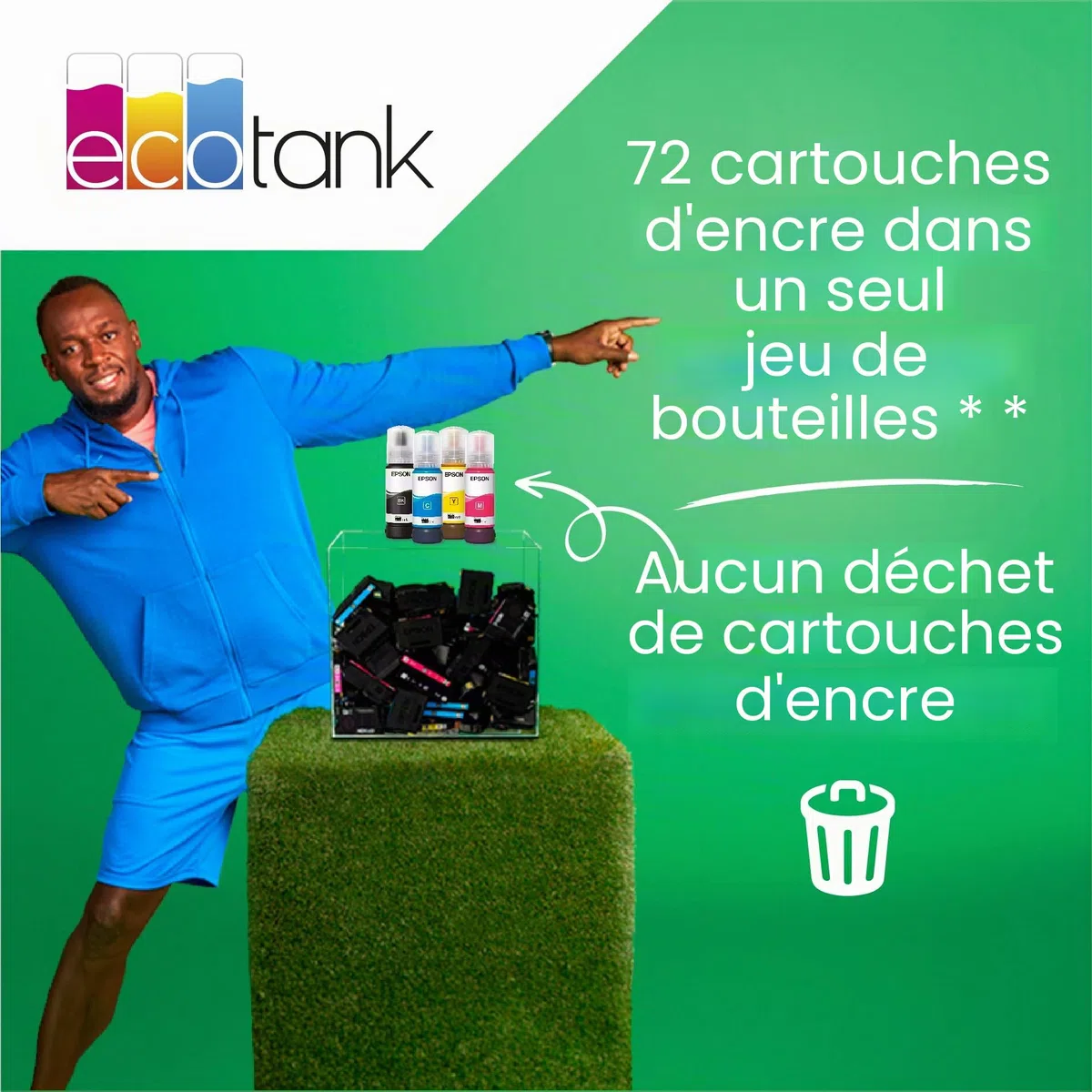 EcoTank ET-2876 Imprimante Multifonction A4 à réservoir d'encre Wi-FI avec Un Stock d'encre jusqu'à 3 Ans