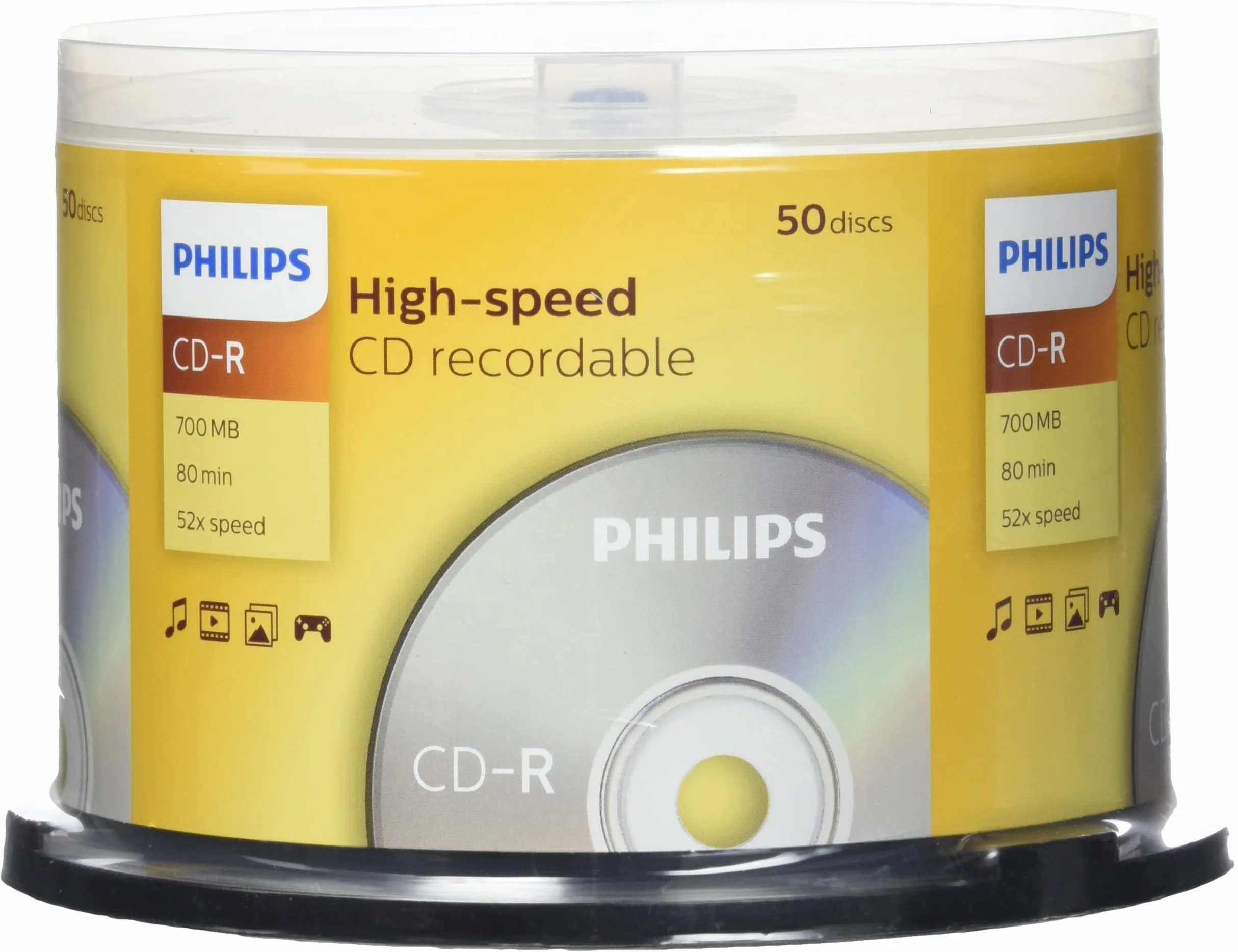 Philips CD-R 700MB 80min 52x Cake Box 50 sztuk