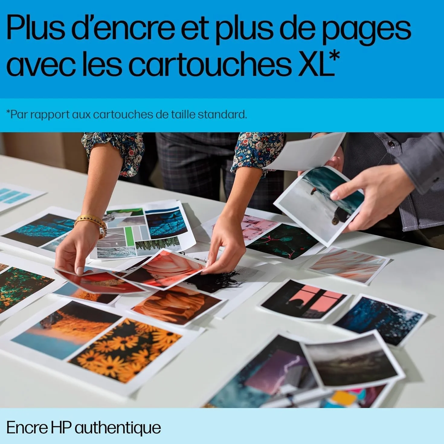 HP 305 Cartouches d’Encre Originales Pack de 2 Noir Cyan Jaune Magenta Compatible avec HP DeskJet 2700/4100 Envy 6000/6400