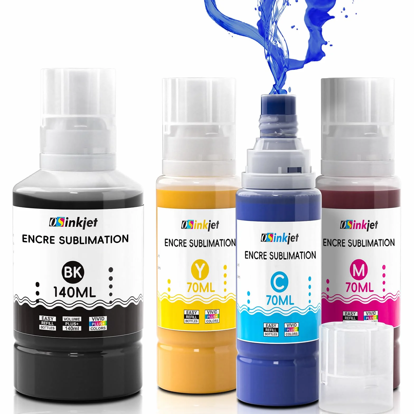 Encre Sublimation Compatible Epson Ecotank ET-2876 ET-1810 ET-2826 ET-2861 ET-2862 ET-2870 ET-2871 ET-2865 ET-15000 ET-2810 ET-2856