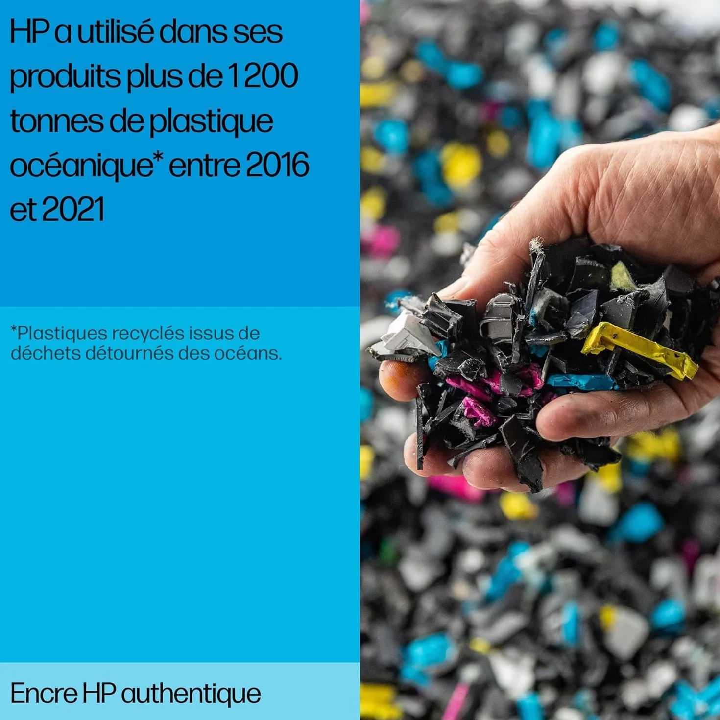 HP 305 Cartouches d’Encre Originales Pack de 2 Noir Cyan Jaune Magenta Compatible avec HP DeskJet 2700/4100 Envy 6000/6400