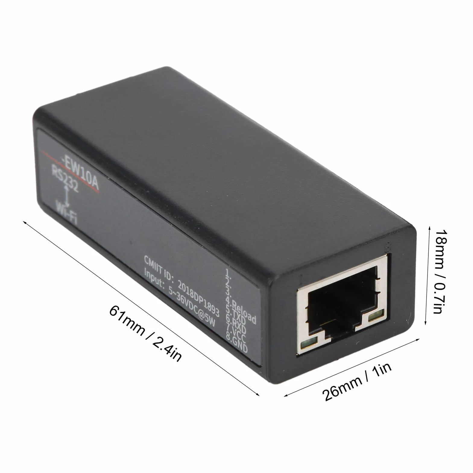 RS232 vers Serveur série WiFi Module de Communication Port série pour extérieur