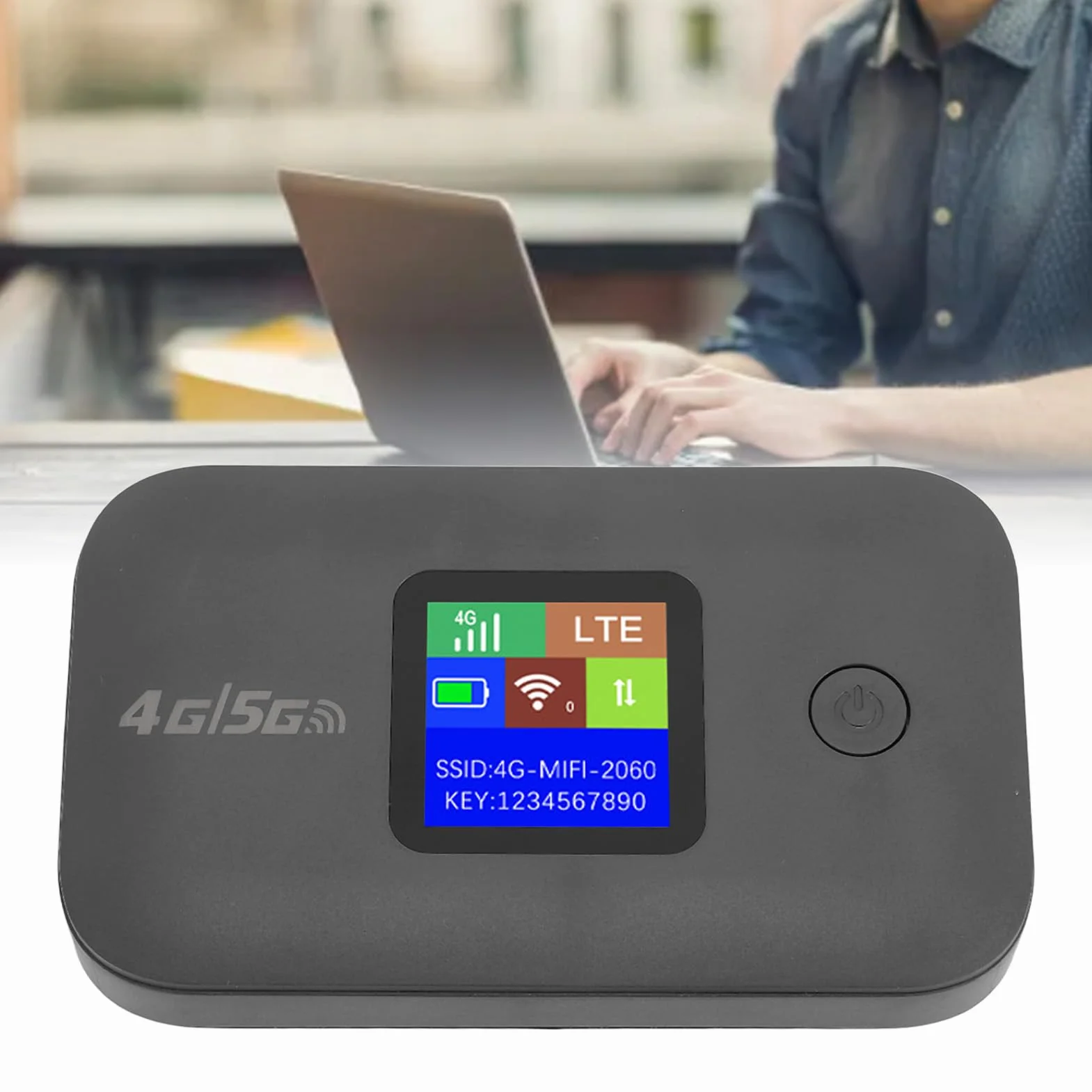 Routeur mobile 4G LTE, Hotspot sans fil portable batterie 3000 mAh, Point d'accès WiFi