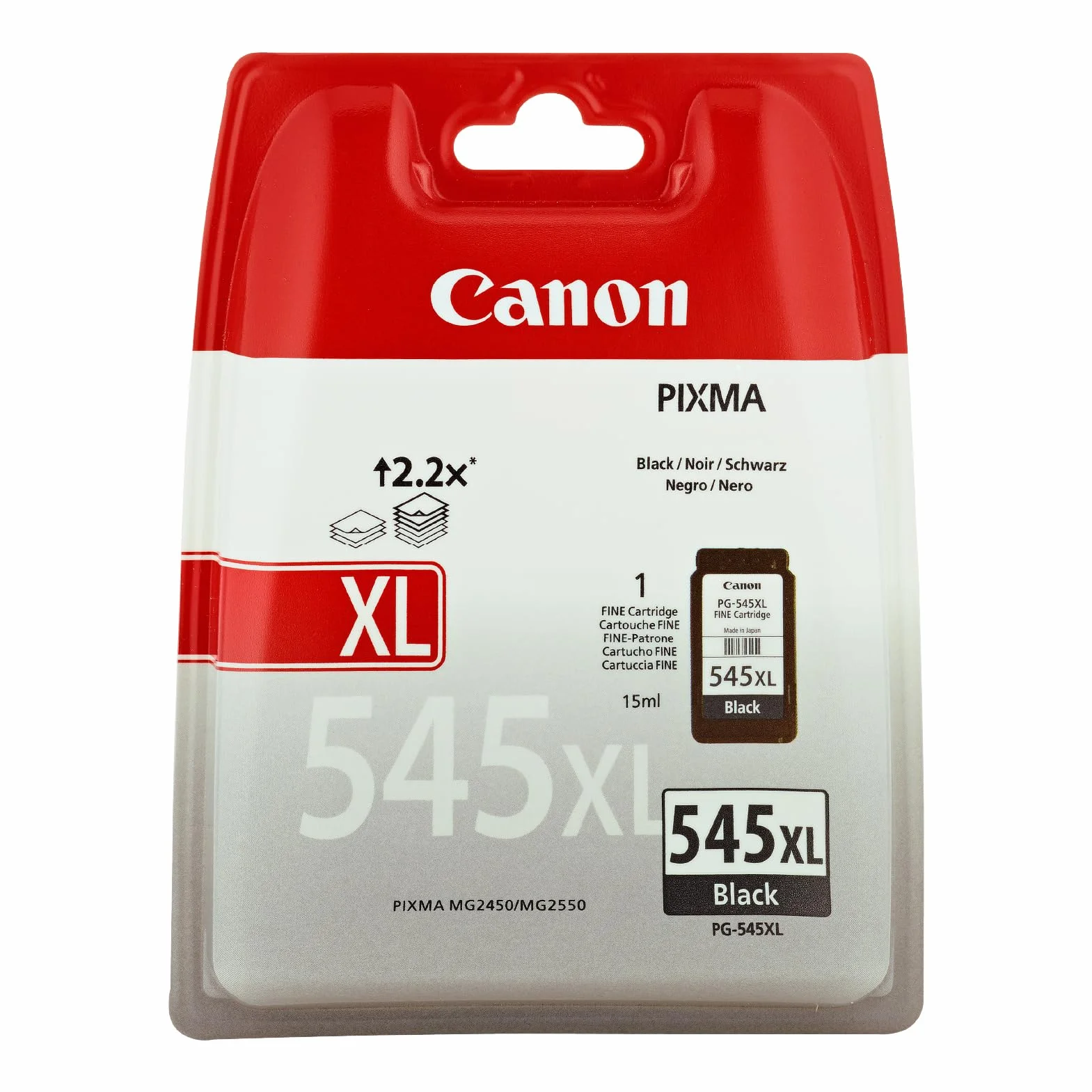 Canon PG-545XL Cartouche d'encre Noire Haut rendement 400 Pages