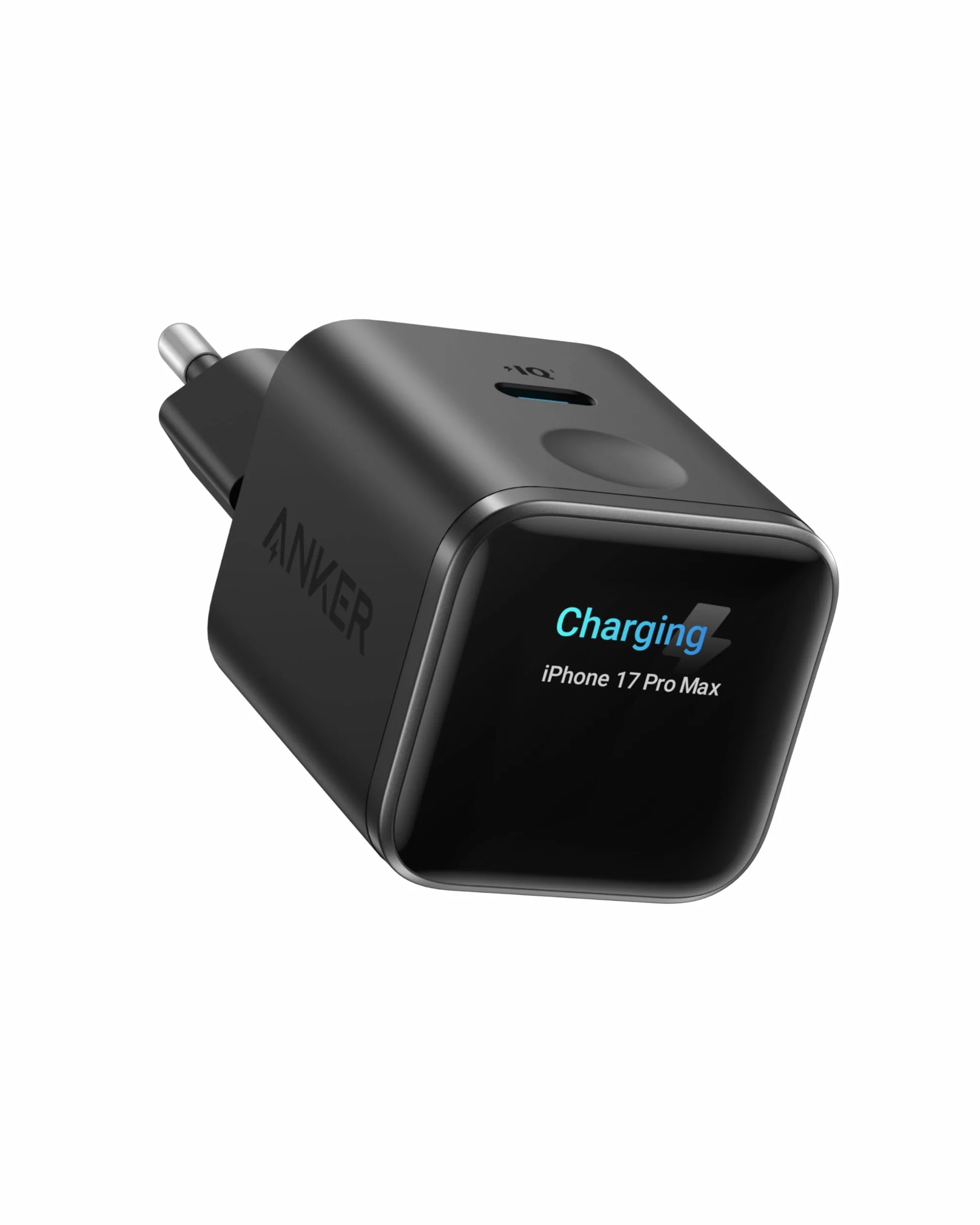 Anker Chargeur USB C 45W Nano avec Écran Intelligent, Recharge Rapide pour iPhone 17/16/15, iPad, MacBook