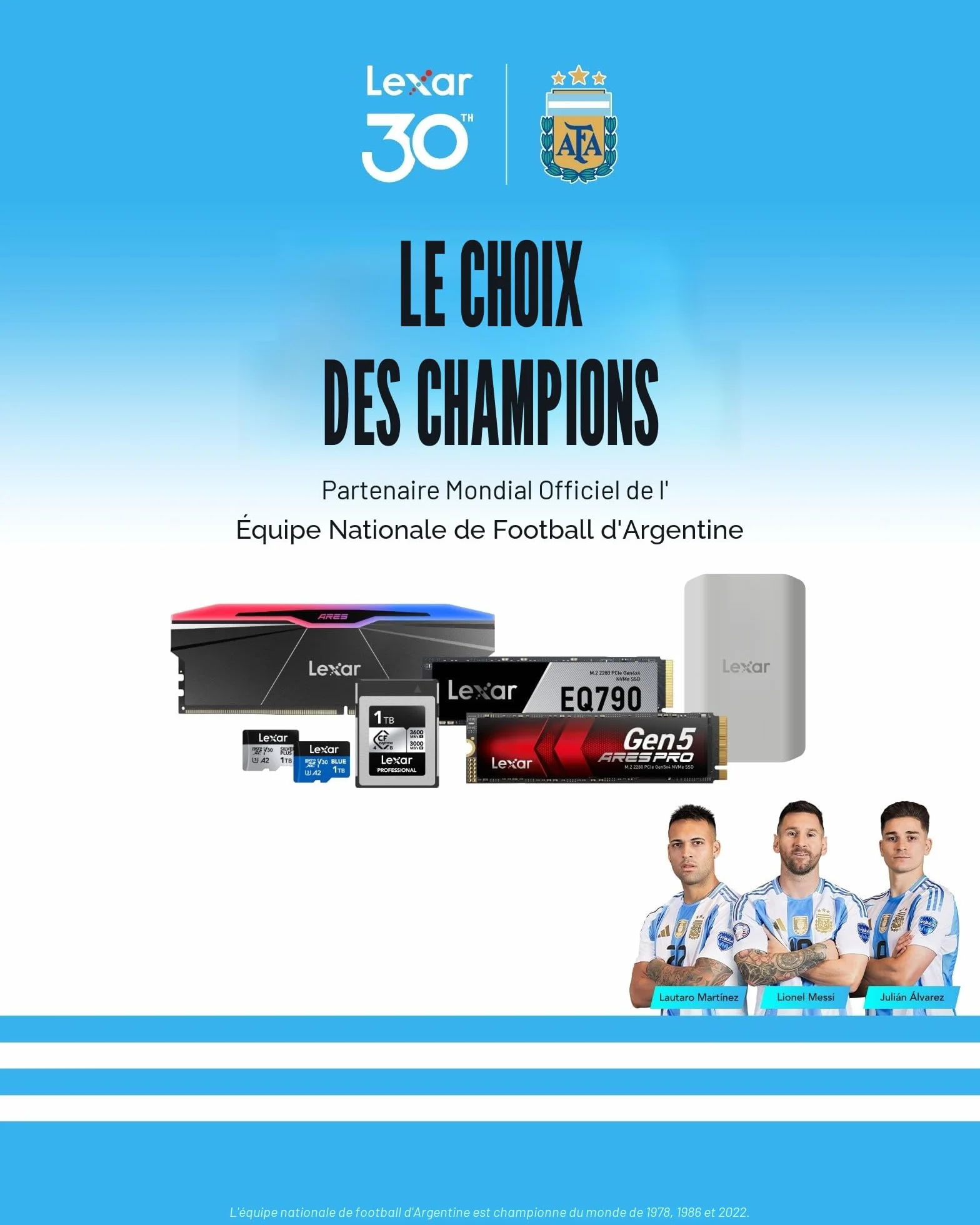 Lexar A30E 64 Go Pack de 3 clés USB 3.2 Lecture 100 Mo/s