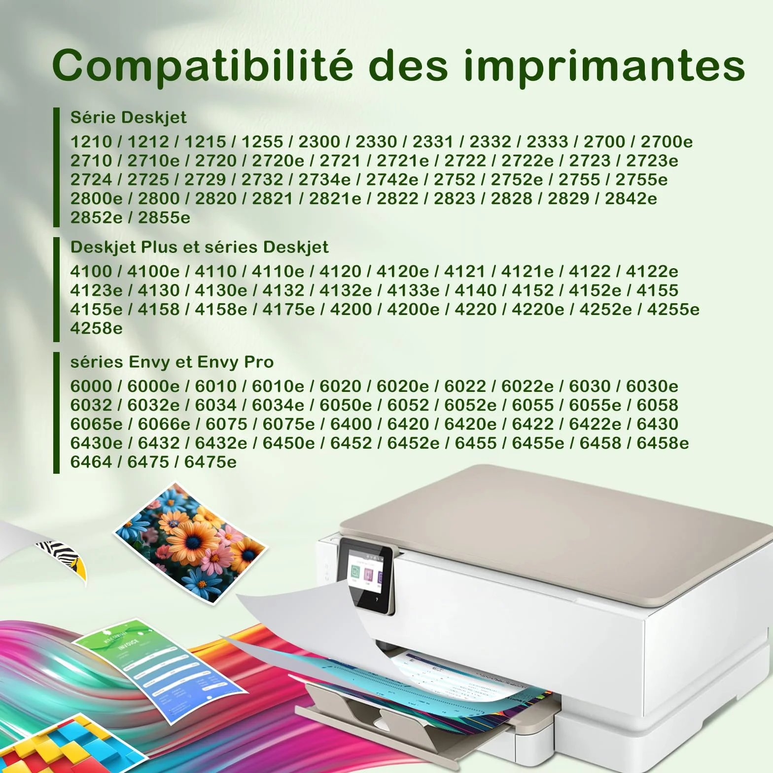 Cartouches HP 305 Noir et Couleur Compatibles 305XL pour DeskJet 2820e 2720e 2720 2710e Plus 4130 4120 4110 Envy 6020e 6022e 6030e Plus 6430e