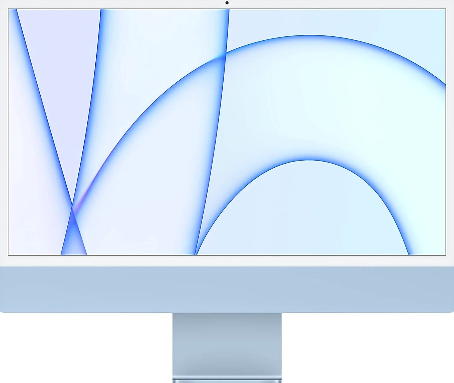 2021 Apple iMac avec Apple M1 Chip with 8-core CPU (24-pouces, 16Go RAM, 512Go SSD Stockage) (AZERTY French) Bleu (Reconditionné)