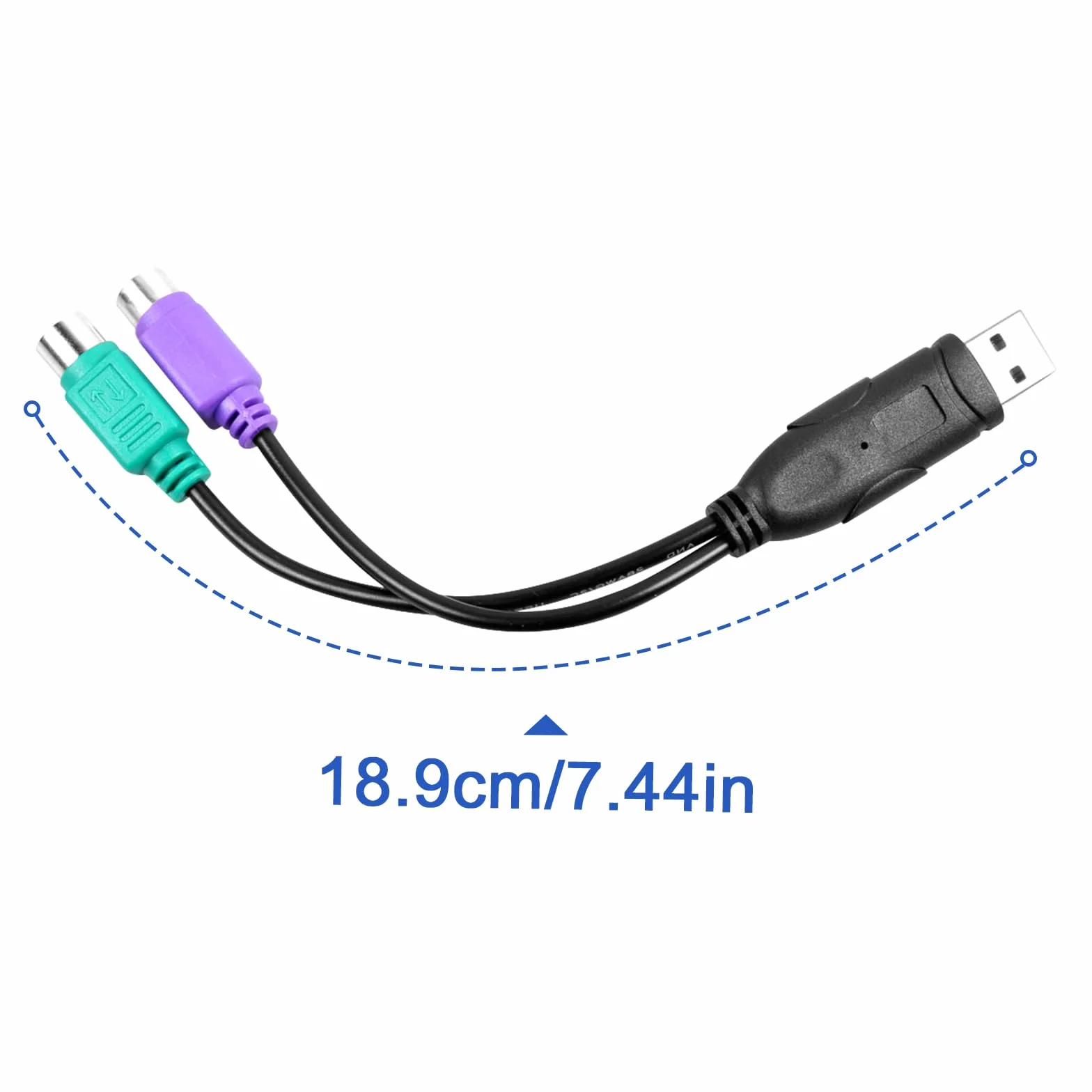 UCEC USB Mâle A vers PS/2 Femelle Câble Adaptateur Convertisseur pour Souris Clavier