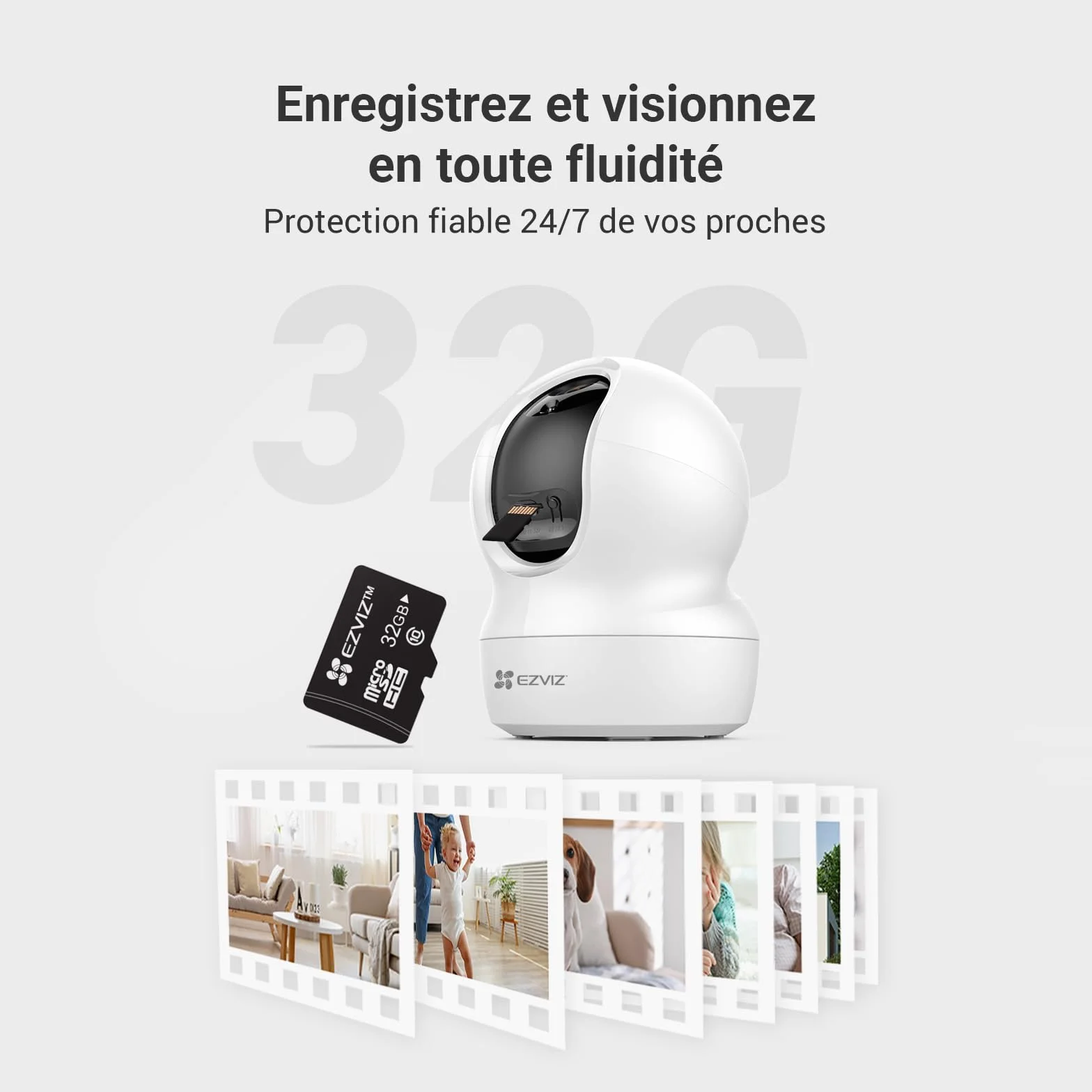 EZVIZ 32Go Carte Micro SD SDHC Class 10 UHS-I 90MB/s