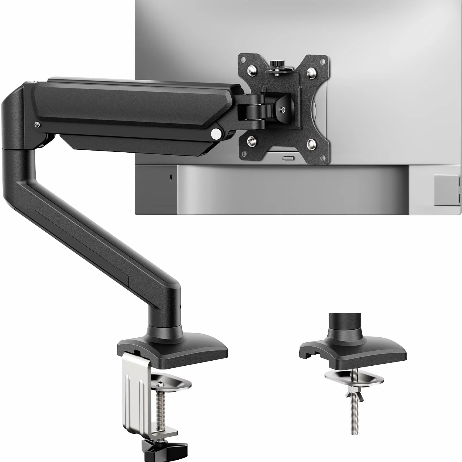 GRIFEMA GB2003-1 Bras Ecran PC VESA 75x75-100x100 mm 13-32 Pouces Rotation 360° Réglable Hauteur 9 kg Noir
