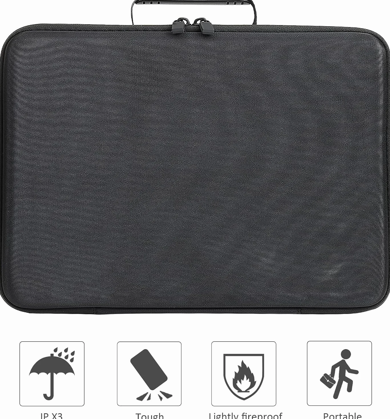 co2CREA Dur Étui de Voyage Rigide Housse Cas pour Epson 71734 Imprimante Portable Jet Encre Wf-100