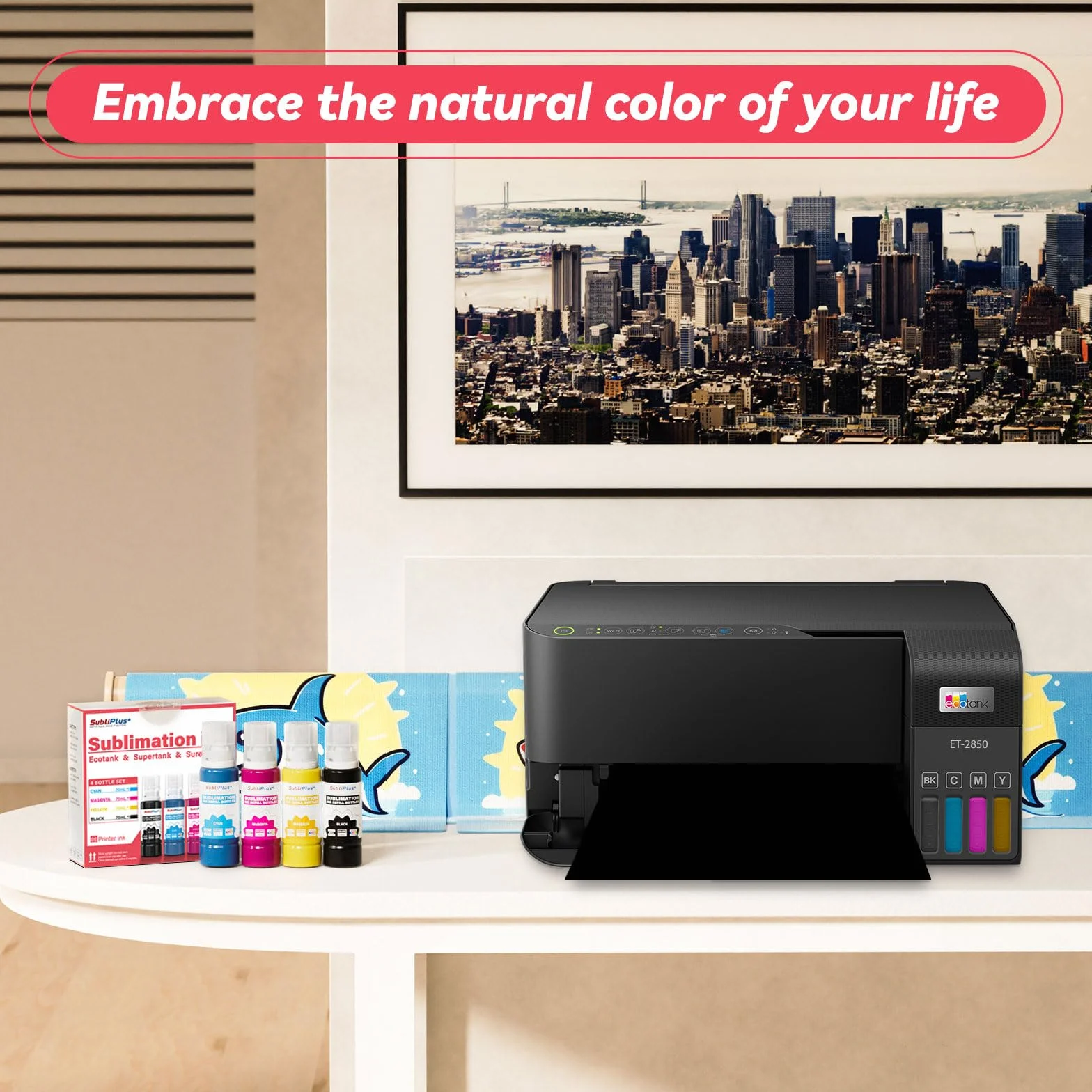 Encre de sublimation compatible ET-1810 ET-2850 ET-2860 ET-2870 ET-2876 ET-2820 bouteilles recharge
