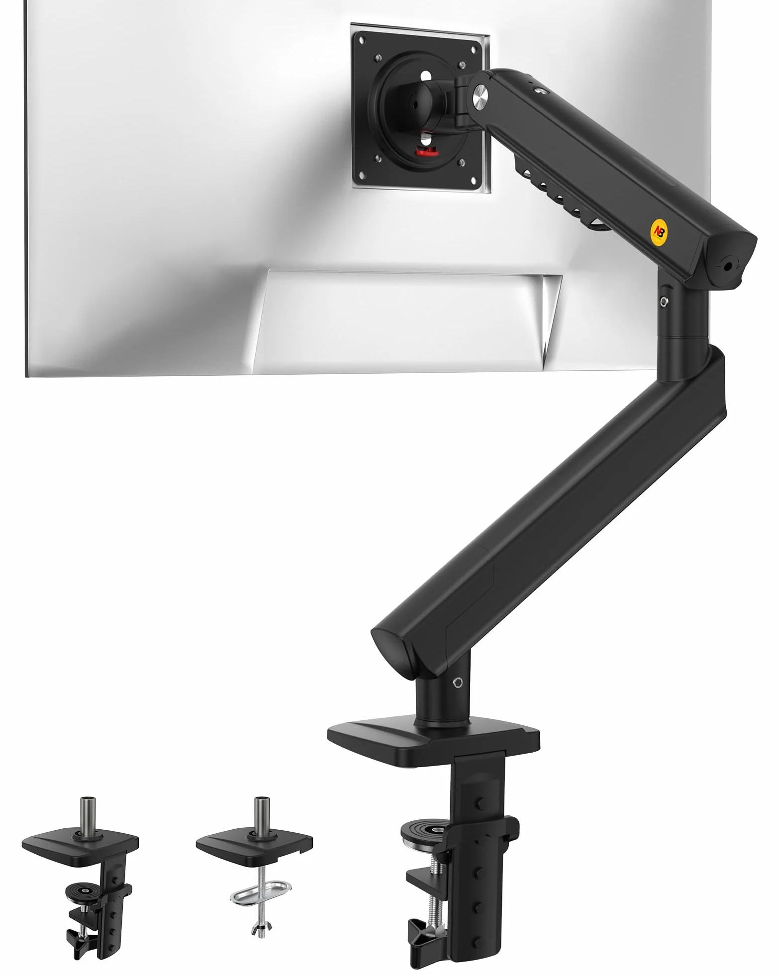 NB Ergonomic Bras pour écran 17-32", Montage mécanique à Ressort 9 kg, VESA 75/100 mm, Support A5 Noir