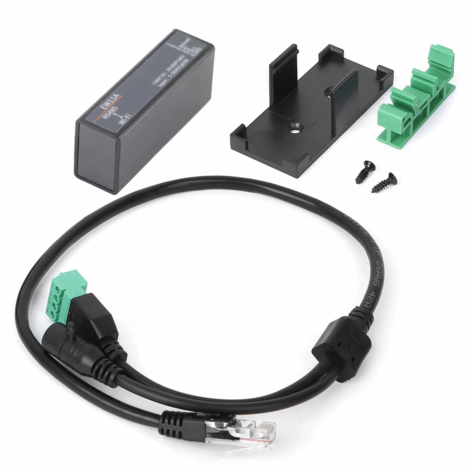 Dioche Elfin EW11 Serveur Série HF7221 vers WiFi Module Communication sans Fil Antenne Intégrée Modbus RJ45 8 Connexions