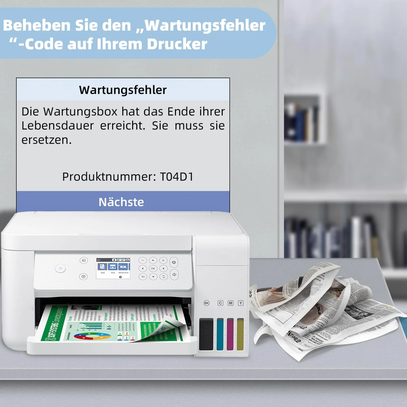 Boîte de Maintenance Compatible Epson ET-4750 ET-4850 ET-3750 ET-15000 ET-3700 ET-4856 ET-5150 ET-5170 Lot de 2 Réservoirs