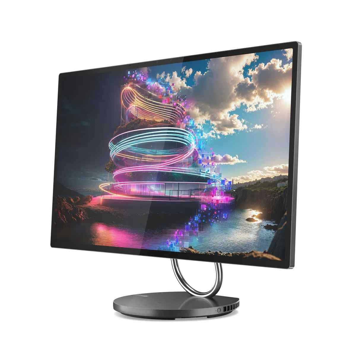 Lenovo Yoga AIO 32ILL10 Intel Core Ultra 7 258V 80 cm (31.5") 3840 x 2160 Pixels PC All-in-One 32 Go LPDDR5x-SDRAM 1 to SSD NVIDIA GeForce RTX 4050 Windows 11 Pro Wi-FI 7 (802.11be) Gris