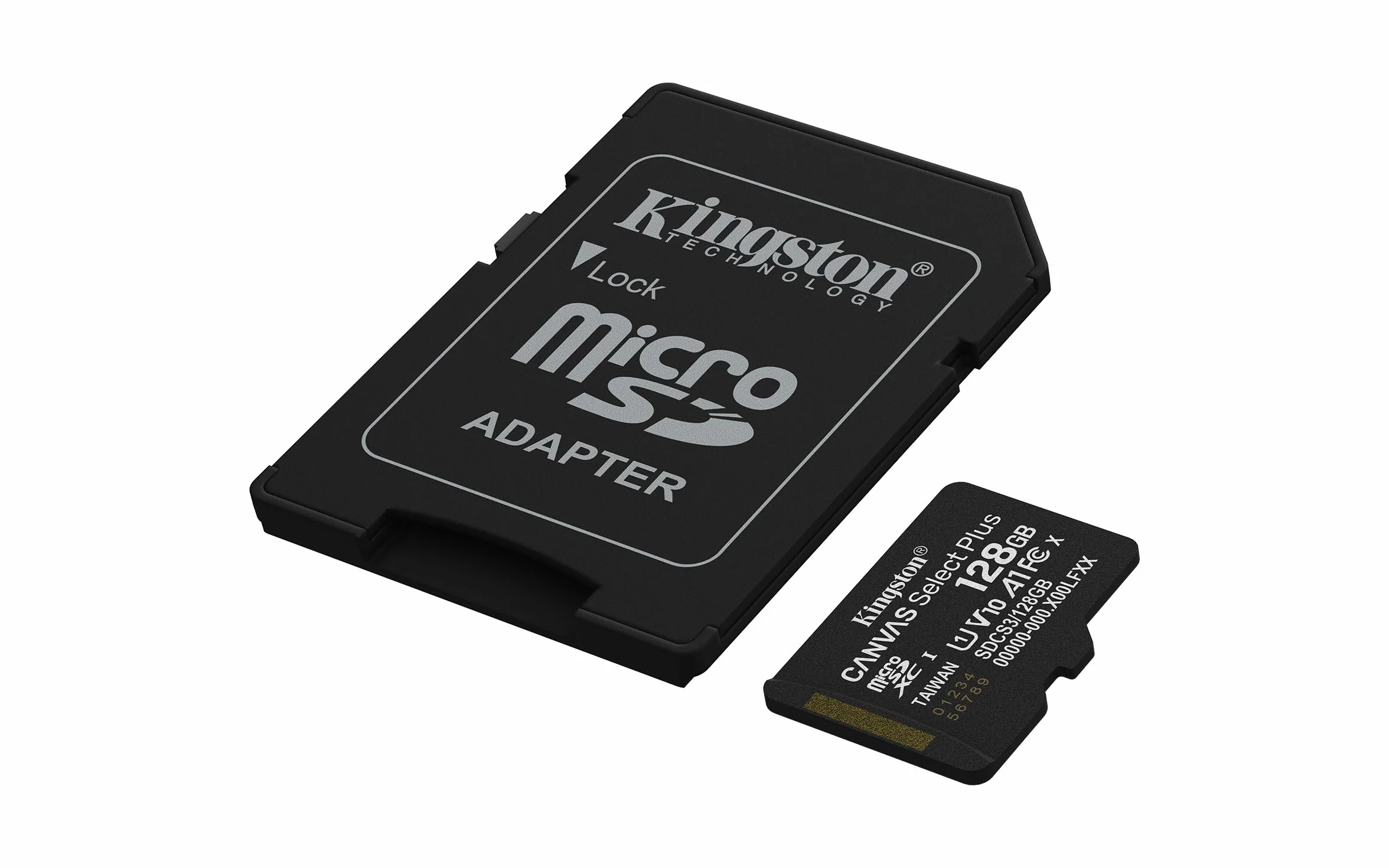 Kingston Canvas Select Plus Carte mémoire microSD 128GB microSDXC Gen3 150MB/s A1 Adaptateur SD Inclus