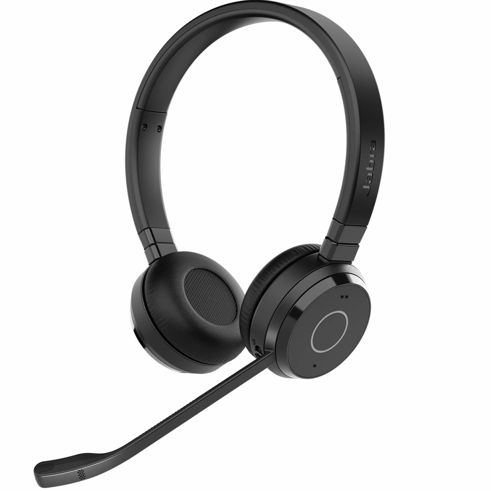 Jabra Evolve 65 Te Casque Stéréo Bluetooth sans Fil (3e Édition 2025), Micro Antibruit, Connexion Double Appareil, Batterie 16h, Adaptateur USB-A, Compatible Multi-Plateformes, Noir