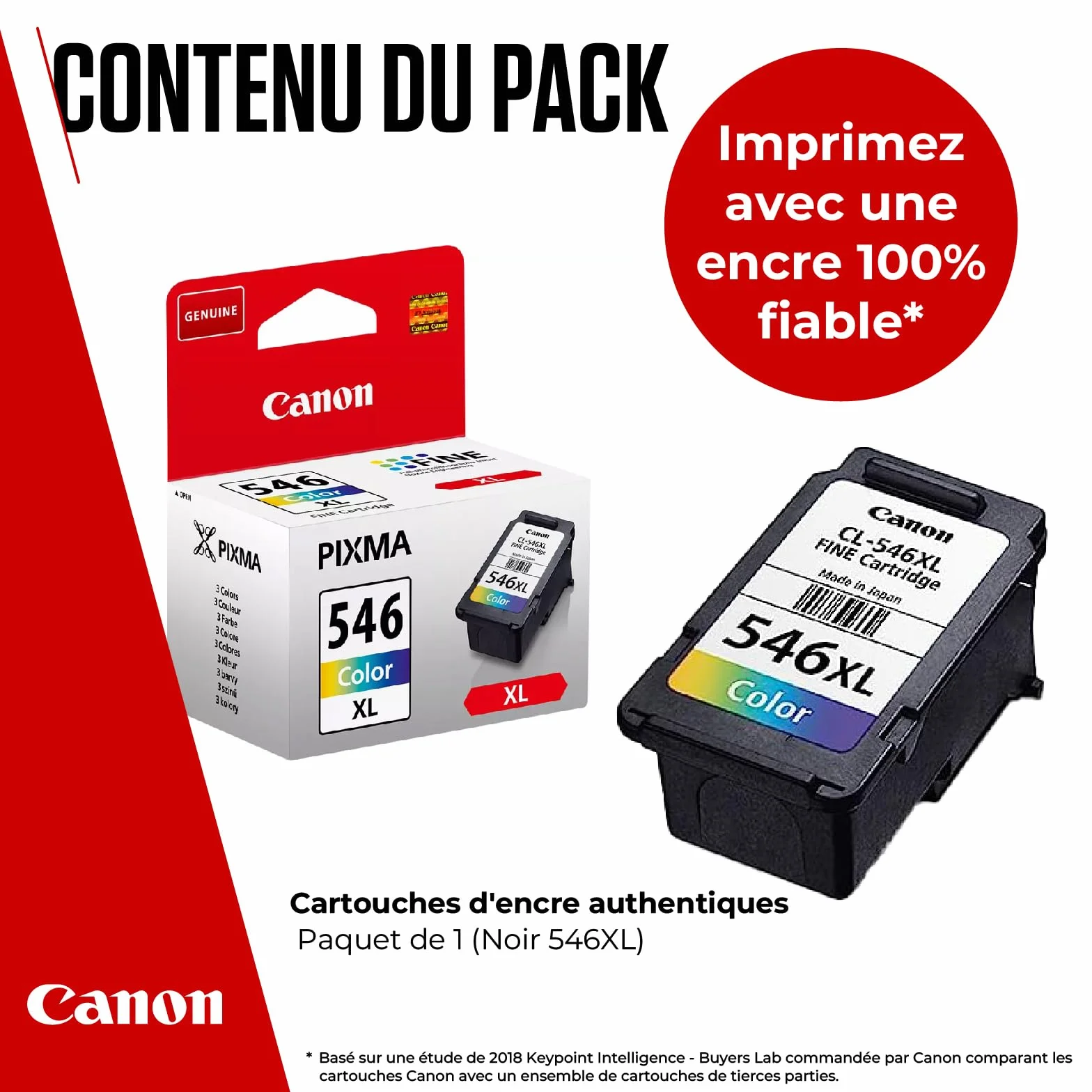 Canon CL-546XL Cartouche d'encre Couleur C/M/Y Haut rendement 300 Pages