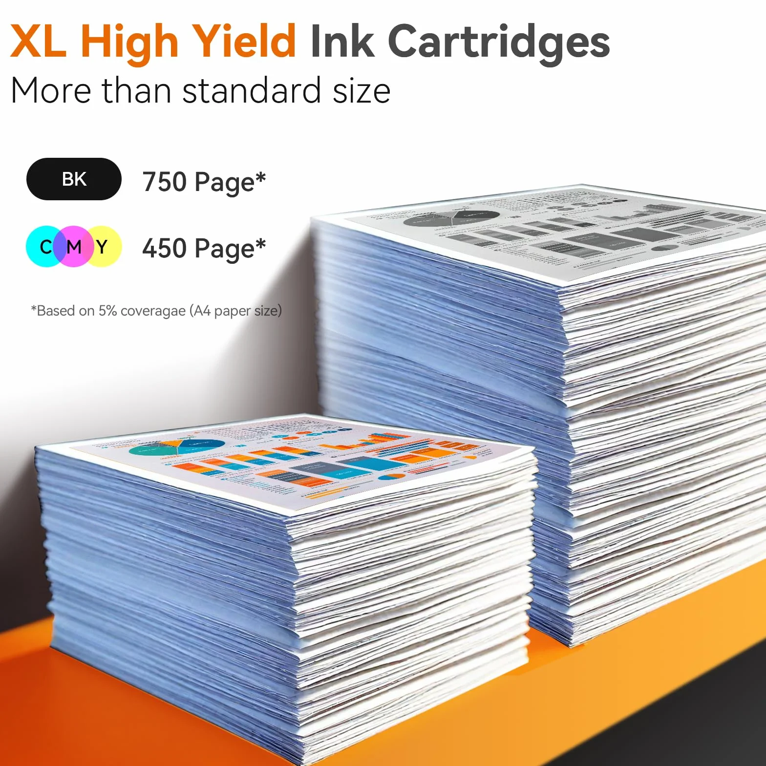 Cartouches d'encre HP 304 XL Remplacement pour DeskJet Envy 1 Noir 1 Couleur
